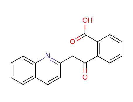 Molecular Structure of 856305-91-4 (2-[2]quinolylacetyl-benzoic acid)
