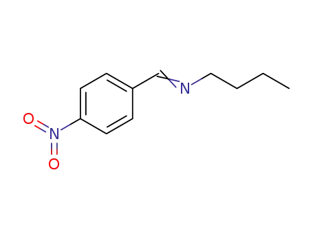 Molecular Structure of 25105-94-6 (N-(4-nitrophenylmethylidene)-n-butylamine)