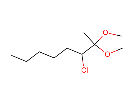 Molecular Structure of 104681-93-8 (3-Octanol, 2,2-dimethoxy-)