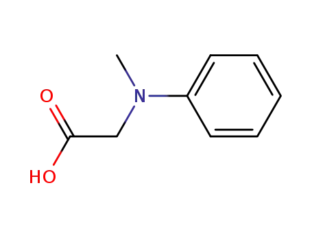 Molecular Structure of 40643-55-8 (2-[METHYL(PHENYL)AMINO]ACETIC ACID)