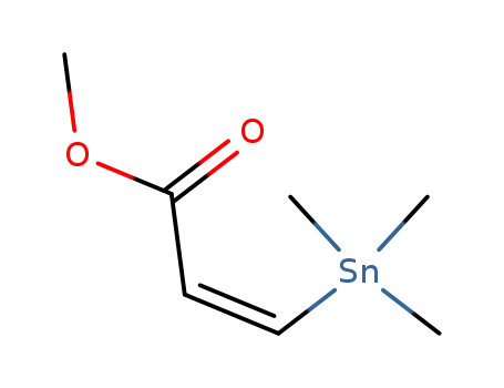 Molecular Structure of 6150-34-1 (2-Propenoic acid, 3-(trimethylstannyl)-, methyl ester, (Z)-)