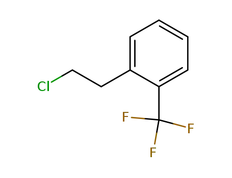 Molecular Structure of 94022-94-3 (1-(2-chloroethyl)-2-(trifluoromethyl)benzene)