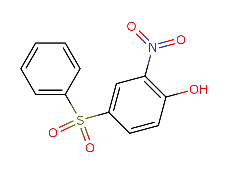 Molecular Structure of 2493-66-5 (Phenol, 2-nitro-4-(phenylsulfonyl)-)