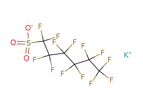 Molecular Structure of 3871-99-6 (PERFLUOROHEXANESULFONIC ACID POTASSIUM SALT)