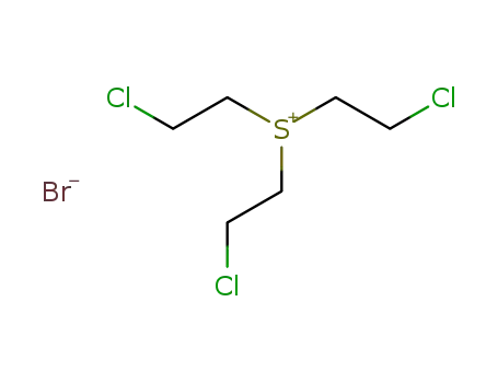 Molecular Structure of 116636-60-3 (tris-(2-chloro-ethyl)-sulfonium ; bromide)
