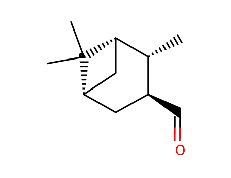 Molecular Structure of 57357-83-2 (Bicyclo[3.1.1]heptane-3-carboxaldehyde, 2,6,6-trimethyl-,
(1S,2S,3S,5R)-)