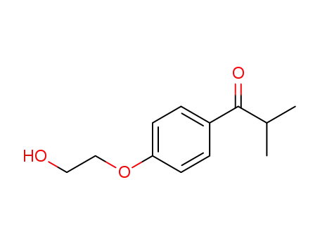 Molecular Structure of 159119-01-4 (1-(4-(2-hydroxyethoxy)phenyl)-2-methylpropan-1-one)