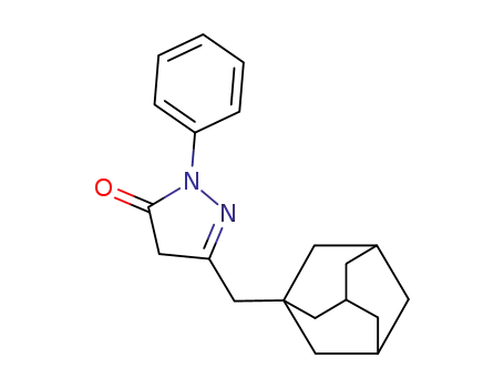 Molecular Structure of 33566-15-3 (3-(1-adamantylmethyl)-1-phenyl-1H-pyrazol-5-one)