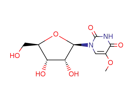 Molecular Structure of 35542-01-9 (5-METHOXYURIDINE)