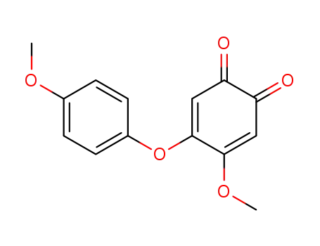 3,5-Cyclohexadiene-1,2-dione, 4-methoxy-5-(4-methoxyphenoxy)-
