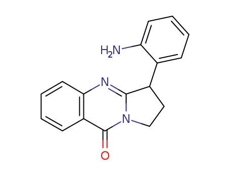 Molecular Structure of 142834-66-0 (3-(2-aminophenyl)-1,2,3,9-tetrahydropyrrolo<2,1-b>quinazolin-9-one)