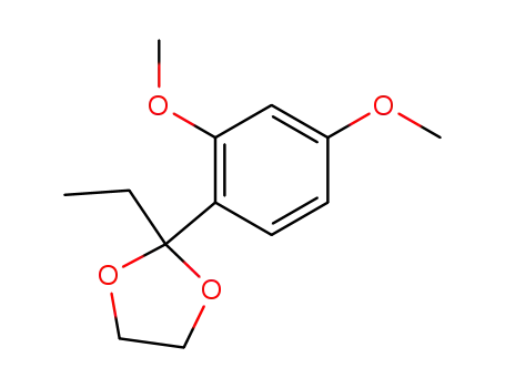 Molecular Structure of 137516-81-5 (1,3-Dioxolane, 2-(2,4-dimethoxyphenyl)-2-ethyl-)