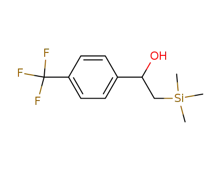 Molecular Structure of 138351-85-6 (Benzenemethanol, 4-(trifluoromethyl)-a-[(trimethylsilyl)methyl]-)