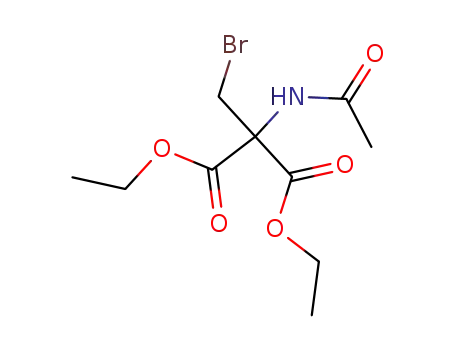 Molecular Structure of 91011-83-5 (acetylamino-bromomethyl-malonic acid diethyl ester)