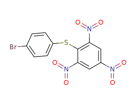 Molecular Structure of 154393-31-4 (Benzene, 2-[(4-bromophenyl)thio]-1,3,5-trinitro-)
