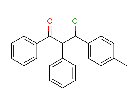 3-chloro-1,2-diphenyl-3-<i>p</i>-tolyl-propan-1-one