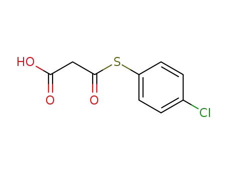 Molecular Structure of 82479-12-7 (3-((4-chlorophenyl)thio)-3-oxopropanoic acid)