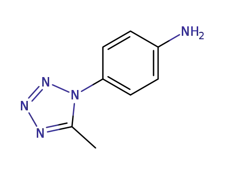 Molecular Structure of 64170-55-4 (4-(5-METHYL-1H-TETRAZOL-1-YL)ANILINE)