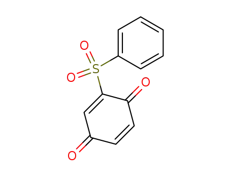 Molecular Structure of 34070-12-7 (2,5-Cyclohexadiene-1,4-dione, 2-(phenylsulfonyl)-)