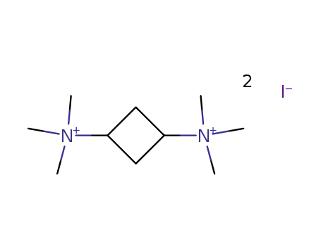 hexa-<i>N</i>-methyl-<i>N</i>,<i>N</i>'-cyclobutane-1,3-diyl-di-ammonium; diiodide