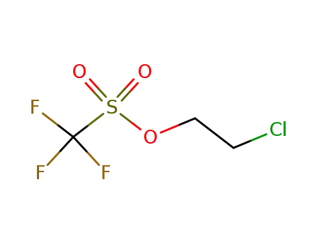 Molecular Structure of 73323-80-5 (Methanesulfonic acid, trifluoro-, 2-chloroethyl ester)