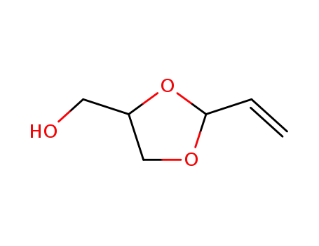 Molecular Structure of 4313-32-0 (1,3-Dioxolane-4-methanol, 2-ethenyl-)