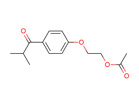 Molecular Structure of 106797-52-8 (1-Propanone, 1-[4-[2-(acetyloxy)ethoxy]phenyl]-2-methyl-)