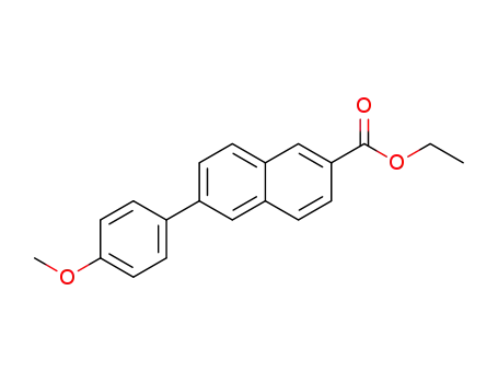 Molecular Structure of 1334137-82-4 (6-(4-Methoxyphenyl)-2-naphthalenecarboxylic acid ethyl ester)