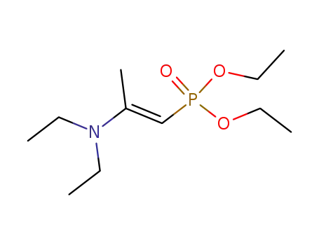 Molecular Structure of 995-12-0 (Phosphonic acid, [2-(diethylamino)-1-propenyl]-, diethyl ester)