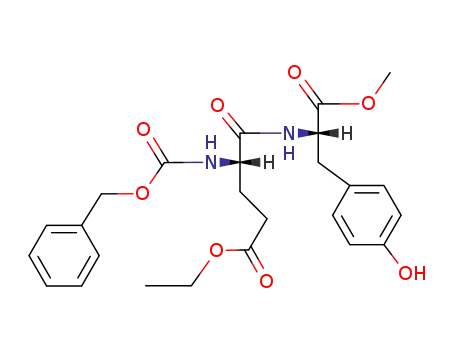 Molecular Structure of 122315-73-5 (<i>N</i>-(<i>O</i>-ethyl-<i>N</i>-benzyloxycarbonyl-L-α-glutamyl)-L-tyrosine methyl ester)