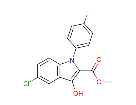 1H-Indole-2-carboxylic acid, 5-chloro-1-(4-fluorophenyl)-3-hydroxy-,
methyl ester