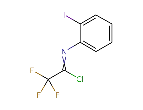 Molecular Structure of 1160967-80-5 (2,2,2-trifluoro-N-(2-iodophenyl)acetimidoyl chloride)