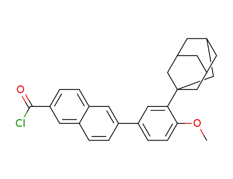 Molecular Structure of 106685-64-7 (6-[3-(1-adamantyl)-4-methoxy phenyl]-2-naphthoic acid chloride)
