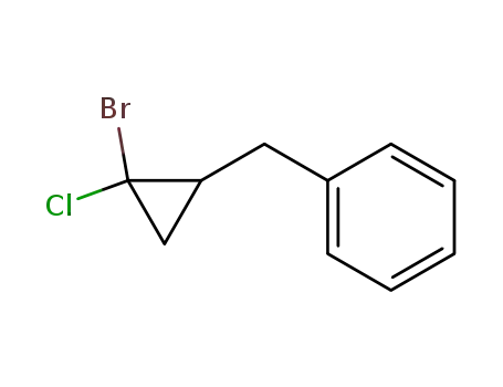 Molecular Structure of 65325-85-1 (Benzene, [(2-bromo-2-chlorocyclopropyl)methyl]-)