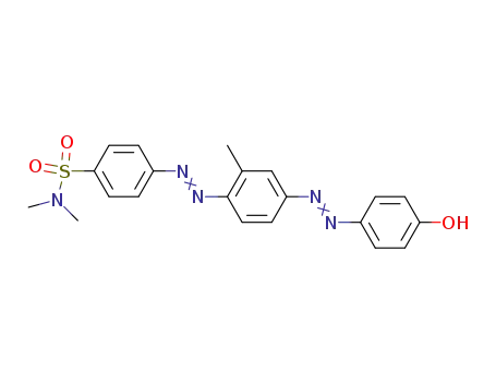 Molecular Structure of 93805-41-5 (p-[[4-[(p-hydroxyphenyl)azo]-o-tolyl]azo]-N,N-dimethylbenzenesulphonamide)