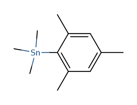 Molecular Structure of 1077-62-9 (trimethyl(2,4,6-trimethylphenyl)stannane)