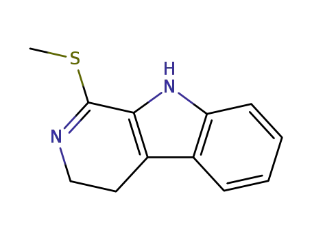 Molecular Structure of 754123-75-6 (1-(methylthio)-4,9-dihydro-3H-pyrido[3,4-b]indole)