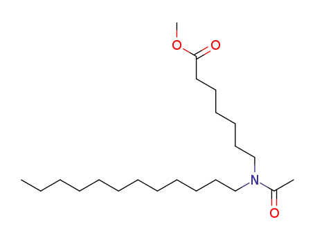 Molecular Structure of 120167-82-0 (7-(Acetyl-dodecyl-amino)-heptanoic acid methyl ester)