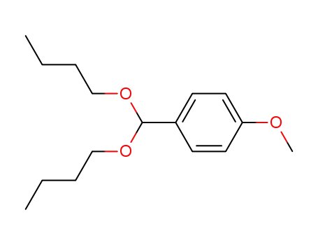 Molecular Structure of 82343-41-7 (Benzene, 1-(dibutoxymethyl)-4-methoxy-)