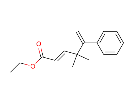2,5-Hexadienoic acid, 4,4-dimethyl-5-phenyl-, ethyl ester, (2E)-