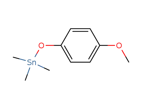 Molecular Structure of 64128-17-2 (Stannane, (4-methoxyphenoxy)trimethyl-)