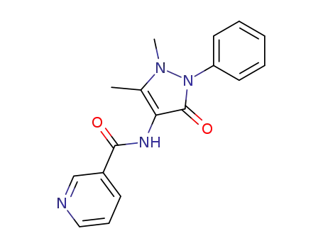 Molecular Structure of 2139-47-1 (1,5-DIMETHYL-4-NICOTINAMIDO-2-PHENYL-3-PYRAZOLONE)