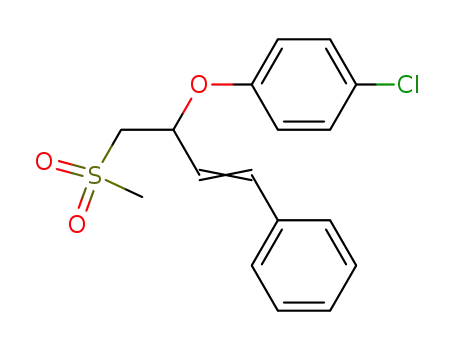 Benzene,
1-chloro-4-[[1-[(methylsulfonyl)methyl]-3-phenyl-2-propenyl]oxy]-, (E)-