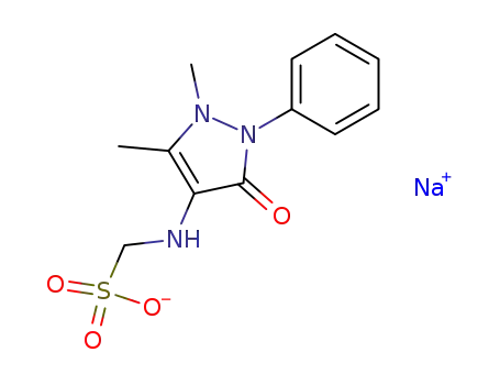 Molecular Structure of 129-89-5 ([(2,3-Dihydro-1,5-dimethyl-3-oxo-2-phenyl-1H-pyrazol-4-yl)amino]methanesulfonic acid sodium salt)