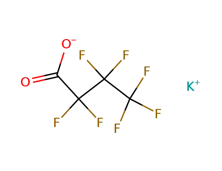 Molecular Structure of 2966-54-3 (Butanoic acid, heptafluoro-, potassium salt)