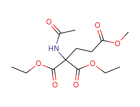 Molecular Structure of 74090-40-7 (1-acetamidopropanetricarboxylic acid 1,1-diethyl-3-methyl ester)