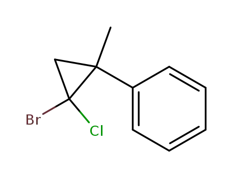 Molecular Structure of 65325-81-7 (Benzene, (2-bromo-2-chloro-1-methylcyclopropyl)-)