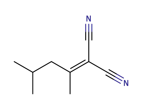 Molecular Structure of 13134-11-7 ((4-methylpentan-2-ylidene)propanedinitrile)