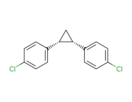 Molecular Structure of 54234-84-3 (Benzene, 1,1'-(1,2-cyclopropanediyl)bis[4-chloro-, trans-)
