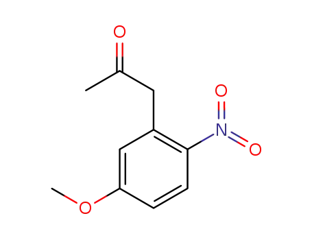Molecular Structure of 25981-89-9 (1-(5-methoxy-2-nitrophenyl)propan-2-one)